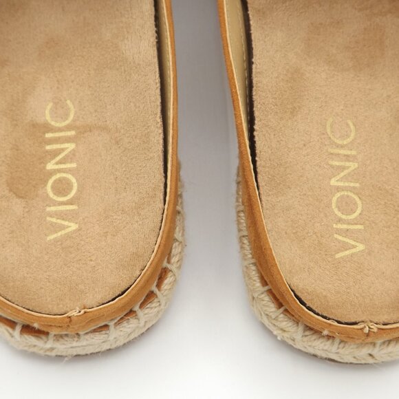 Vionic Tan Suede Mules - Picture 7 of 9